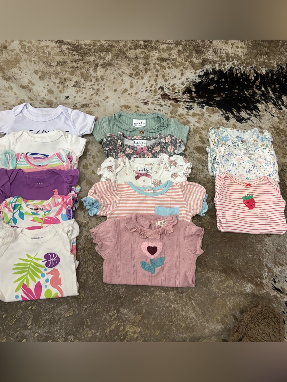 Assorted Baby Girl Short Sleeve & Long Sleeve Onesies